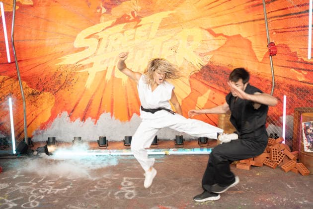 IPA89187997 - London, promotional photos for the movie Street Fighter on Leake Street. Pictured:  Copyright: xCristinaxMasseix xCristinaxMasseix IPA89187997
