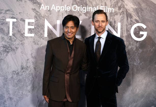 Tenzing Gala Screening in London, England. Genden Phuntsok and Tom Hiddleston attend the Tenzing Gala Screening at Curzon Mayfair in London, England on October 01, 2026. London Curzon Mayfair UK Copyright: xFredxDuvalx