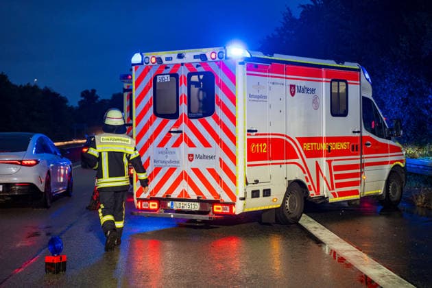 Traffic Accident on a Flooded Roadway; One Person Rescued from Ve