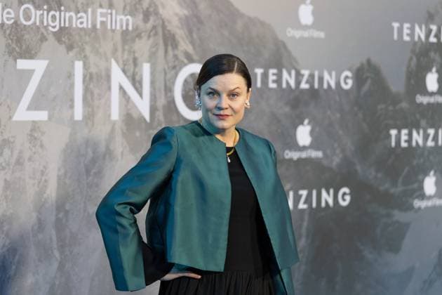October 1, 2026, London, United Kingdom: Rebekka Karijord attends the London Gala Screening of TENZING at Curzon Mayfair, London.Cast and Guests attend the red carpet for the London Gala Screening of TENZING at Curzon Mayfair London United Kingdom  - ZUMAs197 20261001_aaa_s197_319 Copyright: xPhilxLewisx