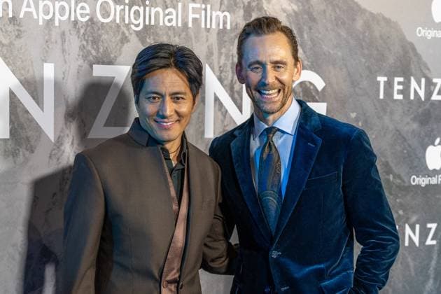 October 1, 2026, London, United Kingdom: Genden Phuntsok and Tom Hiddleston attend the London Gala Screening of TENZING at Curzon Mayfair, London.Cast and Guests attend the red carpet for the London Gala Screening of TENZING at Curzon Mayfair London United Kingdom  - ZUMAs197 20261001_aaa_s197_305 Copyright: xPhilxLewisx