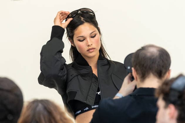 PFW - Balenciaga - Arrivals NB Miki arrived at the Balenciaga Womenswear Spring Summer 2027 show as part of Paris Fashion Week on October 01, 2026 in Paris, France. Photo by Nasser Berzane ABACAPRESS.COM Paris France  Copyright: xBerzanexNasser ABACAx
