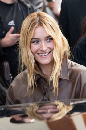 PFW - Balenciaga - Arrivals NB Sarah Pidgeon arrived at the Balenciaga Womenswear Spring Summer 2027 show as part of Paris Fashion Week on October 01, 2026 in Paris, France. Photo by Nasser Berzane ABACAPRESS.COM Paris France  Copyright: xBerzanexNasser ABACAx