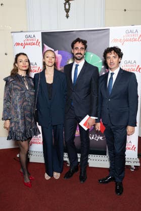 Enfance Majuscule Auction Gala 2026 NB Guest, Roxane Stojanov, Florent Melac, guest attends the Enfance Majuscule Auction Gala Concert To Benefit To Abused Children Care Association At Salle Gaveau on October 01, 2026 in Paris, France. Photo by Nasser Berzane ABACAPRESS.COM Paris France  Copyright: xBerzanexNasser ABACAx