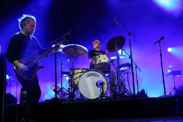 Nick Harmer and Jason McGerr (from left) of the band Death Cab for Cutie at a concert at the Columbiahalle in Berlin, October 1, 2026 Death Cab for Cutie Concert Berlin