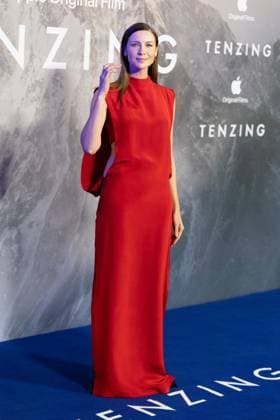 October 1, 2026, London, United Kingdom: Caitriona Balfe attends the London Gala Screening of TENZING at Curzon Mayfair, London.Cast and Guests attend the red carpet for the London Gala Screening of TENZING at Curzon Mayfair London United Kingdom  - ZUMAs197 20261001_aaa_s197_244 Copyright: xPhilxLewisx