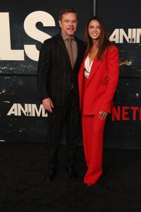 Premiere of Animals Los Angeles Ca Oct 1: Matt Damon & Luciana Damon at The premiere Animals on October1, 2026 Credit: AdMedia EDITORIAL USE ONLY  Copyright: xx AdMediax admphotosthree018903