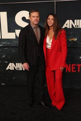 Premiere of Animals Los Angeles Ca Oct 1: Matt Damon & Luciana Damon at The premiere Animals on October1, 2026 Credit: AdMedia EDITORIAL USE ONLY  Copyright: xx AdMediax admphotosthree018889