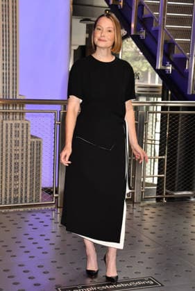 NEW YORK, NY- OCTOBER 1: Samantha Sloyan pictured during a visit to he Empire State Building Ahead of the Release of Mike Flannigan s Carrie on October 1, 2026 in New York City. Copyright: xmpi099 MediaPunchx