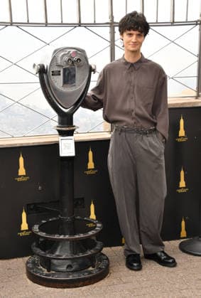 NEW YORK, NY- OCTOBER 1: Arthur Conti pictured during a visit to he Empire State Building Ahead of the Release of Mike Flannigan s Carrie on October 1, 2026 in New York City. Copyright: xmpi099 MediaPunchx
