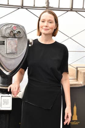 NEW YORK, NY- OCTOBER 1: Samantha Sloyan pictured during a visit to he Empire State Building Ahead of the Release of Mike Flannigan s Carrie on October 1, 2026 in New York City. Copyright: xmpi099 MediaPunchx