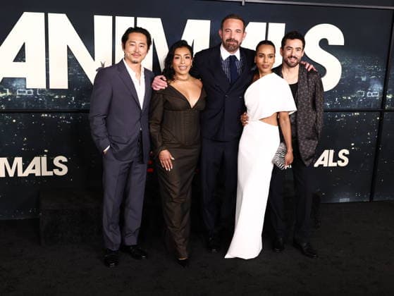 World Premiere Of Netflix s Animals Steven Yeun, Adriana Paz, Ben Affleck, Kerry Washington and Luis Gerardo MÃ ndez at the World Premiere Of Netflix s Animals held at Westwood Village Theater on October 1, 2026 in Westwood, Los Angeles, California, United States. Westwood California United States Copyright: xXavierxCollin ImagexPressxAgencyx