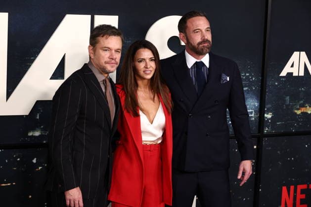 World Premiere Of Netflix s Animals Matt Damon, Luciana Barroso and Ben Affleck at the World Premiere Of Netflix s Animals held at Westwood Village Theater on October 1, 2026 in Westwood, Los Angeles, California, United States. Westwood California United States Copyright: xXavierxCollin ImagexPressxAgencyx