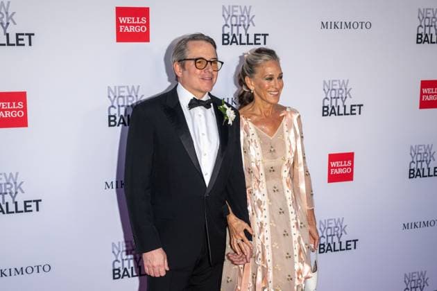 October 1, 2026, New York, New York, United States: (L-R) Matthew Broderick and Sarah Jessica Parker attend.The New York City Ballet 2026 Fall Gala at David H. Koch Theater, Lincoln Center on October 01, 2026 in New York City. New York United States  - ZUMAs197 20261001_aaa_s197_826 Copyright: xRonxAdarx