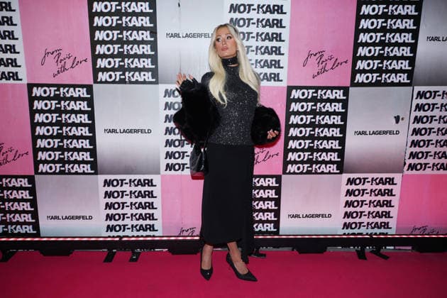 Paris Hilton at the Karl Lagerfeld: From Paris with Love event at the Karl Lagerfeld Boutique in Paris on October 1, 2026. KARL LAGERFELD celebrates its Fall Winter 2026 campaign with Paris Hilton, Kit Butler, and NOT KARL, a new member of the brand’s universe. For this private event in Saint-Germain-des-Prés, Paris Hilton will be joined by NOT KARL to mark this new chapter—an immersive experience in the world of KARL LAGERFELD, blending fashion, creativity, and the House’s heritage. Denis Guignebourg Bestimage The Karl Lagerfeld x Paris Hilton party during Paris RTW Spring Summer 2027 Fashion Week on October 1, 2026, in Paris, France. Paris, France Copyright: xDenisxGuignebourgx xBestimagexDenisxGuignebourgx xBestimagex