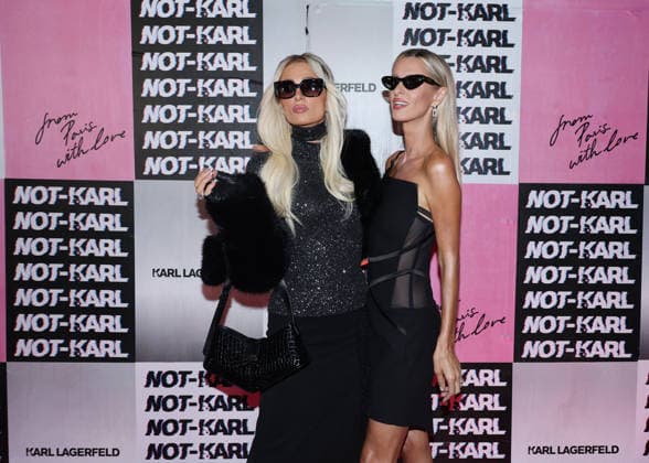 Paris Hilton and Nicky Hilton at the Karl Lagerfeld From Paris with Love event photocall at the Karl Lagerfeld Boutique in Paris on October 1, 2026. KARL LAGERFELD celebrates its Fall Winter 2026 campaign with Paris Hilton, Kit Butler, and NOT KARL, the newest member of the House’s universe. For this private event in Saint-Germain-des-Prés, Paris Hilton will be present alongside NOT KARL to mark this new chapter—an immersive experience in the KARL LAGERFELD universe, blending fashion, creativity, and the House’s heritage. Denis Guignebourg Bestimage The Karl Lagerfeld x Paris Hilton party during Paris RTW Spring Summer 2027 Fashion Week on October 1, 2026, in Paris, France. Paris, France Copyright: xDenisxGuignebourgx xBestimagexDenisxGuignebourgx xBestimagex