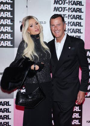 Paris Hilton, Pier Paolo Righi Photocall from the Karl Lagerfeld: From Paris with Love event at the Karl Lagerfeld Boutique in Paris on October 1, 2026. KARL LAGERFELD celebrates its Fall Winter 2026 campaign with Paris Hilton, Kit Butler, and NOT KARL, a new member of the House’s universe. For this private event in Saint-Germain-des-Prés, Paris Hilton will be joined by NOT KARL to mark this new chapter—an immersive experience in the world of KARL LAGERFELD, blending fashion, creativity, and the House’s heritage. Denis Guignebourg Bestimage The Karl Lagerfeld x Paris Hilton party during Paris RTW Spring Summer 2027 Fashion Week on October 1, 2026, in Paris, France. Paris, France Copyright: xDenisxGuignebourgx xBestimagexDenisxGuignebourgx xBestimagex