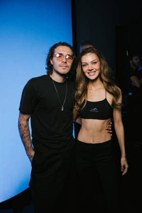 Brooklyn Beckham and his wife Nicola Peltz at the Messika Spring Summer 2027 Women’s Ready-to-Wear Collection fashion show during Paris Fashion Week (PFW) at the Grand Palais on October 1, 2026. Sam Delpech, Bestimage. Celebs at Messika’s Spring Summer 2027 Women’s Ready-to-Wear Collection fashion show at Paris Fashion Week (PFW) at the Grand Palais on October 1, 2026, Paris, France  Copyright: xSamxDelpechx xBestimagexSamxDelpechx xBestimagex