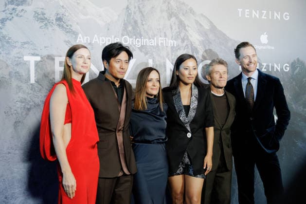 Caitriona Balfe, Genden Phuntsok, Jennifer Peedom, Thinley Lhamo, Willem Dafoe and Tom Hiddleston attend the Tenzing London Gala Screening at Curzon Mayfair in London, UK on 1 October 2026. Copyright: xRyoheyxNakayama Famousx Tenzing_LondonGalaScreening_CurzonMayfair_London_20261001_RyoheyNakayama_00114