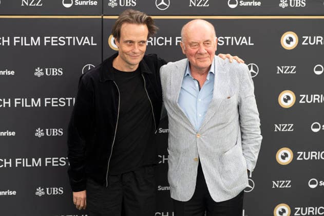 August Diehl and Hanns Zischler at the premiere of the film *Vaterland* at the 22nd Zurich Film Festival at Arthouse Le Paris in Zurich, October 1, 2026 Foto:xA.xRaemyx xFuturexImagex vaterland_6014
