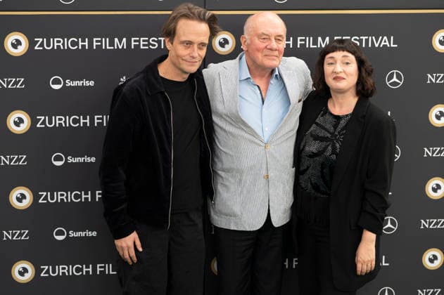 August Diehl, Hanns Zischler, and a guest at the premiere of the feature film *Vaterland* at the 22nd Zurich Film Festival at Arthouse Le Paris in Zurich, October 1, 2026 Foto:xA.xRaemyx xFuturexImagex vaterland_6016