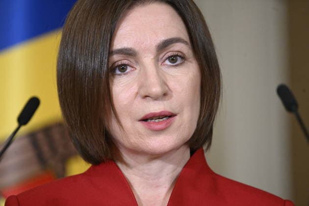 Moldovan President Maia Sandu attends a press conferance with Finnish President at the Presidential Palace in Helsinki, Finland, on October 2, 2026. President Sandu pays a working visit to Finland. - MIKKO STIG Helsinki Finland  Copyright: xMikkoxStigx 7VvTHlaIzmk