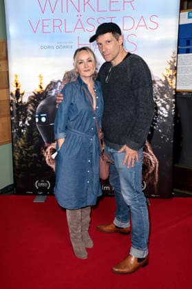 Katharine Mehrling and Tilmar Kuhn at the special screening of the film *Frau Winkler verlässt das Haus* at the Cinema Paris in Berlin, October 1, 2026 Foto:xS.xGabschx xFuturexImagex winkler_6008