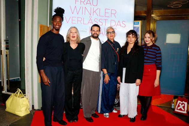Eugene Boateng, Angela Winkler, Josef Ellers, Doris Dörrie, Via Jikeli, and Laura Tonke at the special screening of the film *Frau Winkler verlässt das Haus* at Cinema Paris, Berlin, October 1, 2026 Foto:xA.xBuggex xFuturexImagex winkler_6082