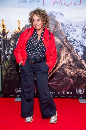 ABB FRAUWINKLER Adriana Altaras on the red carpet at the special screening of the feature film *Frau Winkler verlässt das Haus* at the Cinema Paris in Berlin, October 1, 2026, Berlin, Germany