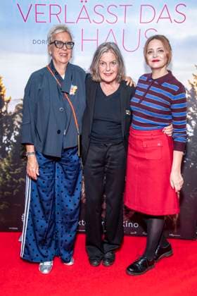 ABB FRAUWINKLER Doris Doerrie, Angela Winkler, and Laura Tonke on the red carpet at the special screening of the feature film *Frau Winkler verlässt das Haus* at the Cinema Paris in Berlin on October 1, 2026, Berlin, Germany