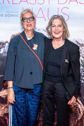 ABB FRAUWINKLER s Doris Doerrie with Angela Winkler on the red carpet at the special screening of the feature film *Frau Winkler verlässt das Haus* at the Cinema Paris in Berlin on October 1, 2026, Berlin, Germany