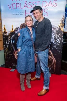 ABB FRAUWINKLER Katharine Mehrling and Tilmar Kuhn on the red carpet at the special screening of the feature film *Frau Winkler verlässt das Haus* at the Cinema Paris in Berlin on October 1, 2026, Berlin, Germany