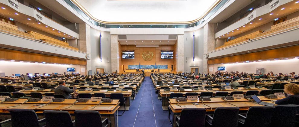 October 2, 2026, Geneva, Geneva, Switzerland: Geneva Switzerland, 10 02 2026: Atmospheric shot of the Assembly Hall during the Geneva Environment Network Meetings (Human Rights) and which which concerns the 63rd session of the Human Rights Council and which was held at United Nations of Geneva in Geneva. Geneva Switzerland - ZUMAd206 20261002_zip_d206_008 Copyright: xEricxDubostx