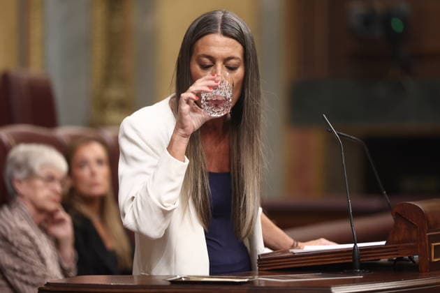 Congress Votes on Housing Decrees Miriam Nogueras, spokesperson for Junts in Congress, speaks during a plenary session in the Congress of Deputies on October 2, 2026, in Madrid, Spain. Congress is voting today on whether to ratify or repeal the two Royal Decrees on housing issued by the government this week in the Official State Gazette (BOE). Specifically, these are Royal Decree-Law 26 of 2026, dated September 29, which adopts urgent measures to protect the social function of housing and expand the supply of affordable housing, and Royal Decree-Law 27 2026, dated September 29, adopting urgent measures to strengthen the stability of lease agreements for primary residences. OCTOBER 2, 2026 Madrid, Madrid, Spain Copyright: xEduardoxParrax 7814705