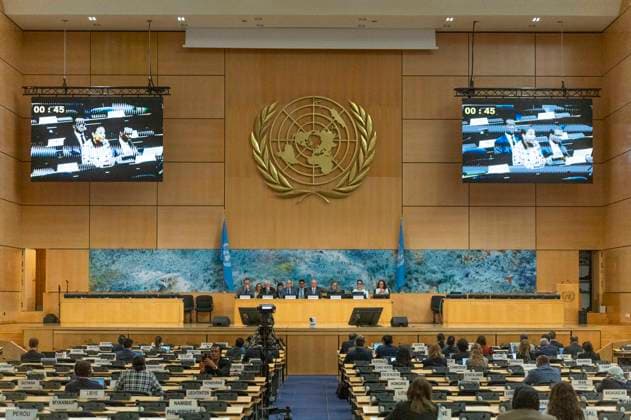 October 2, 2026, Geneva, Geneva, Switzerland: Geneva Switzerland, 10 02 2026: Atmospheric shot of the Assembly Hall during the Geneva Environment Network Meetings (Human Rights) and which which concerns the 63rd session of the Human Rights Council and which was held at United Nations of Geneva in Geneva. Geneva Switzerland - ZUMAd206 20261002_zip_d206_001 Copyright: xEricxDubostx