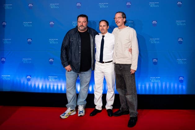 8th Cineroman Festival - Day 4 - Red Carpet Denis Menochet, Alexandre Smia and Reda Kateb attend the red carpet at the Cineroman festival, dedicated exclusively to films adapted from literary work, in Negresco Beach in Nice, France, on October 1, 2026. Photo by Laurent Coust ABACAPRESS.COM Nice Provence-Alpes-Cote d Azur France  Copyright: xCoustxLaurent ABACAx
