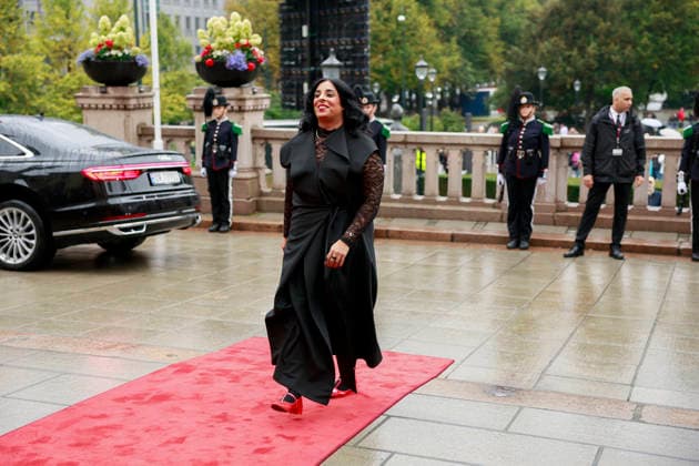 Ceremonial Opening of the Storting, Oslo, October 2, 2026. Minister of Culture and Gender Equality Lubna Jaffery on her way to the ceremonial opening of the 171st Storting. Photo by Jonas Been Henriksen, NTB, Oslo, Norway. s8epy13OGSQ EDITORIAL USE ONLY Ref POLs8epy13OGSQ jpg  Copyright: xJonasxBeenxHenriksenx xNTBx