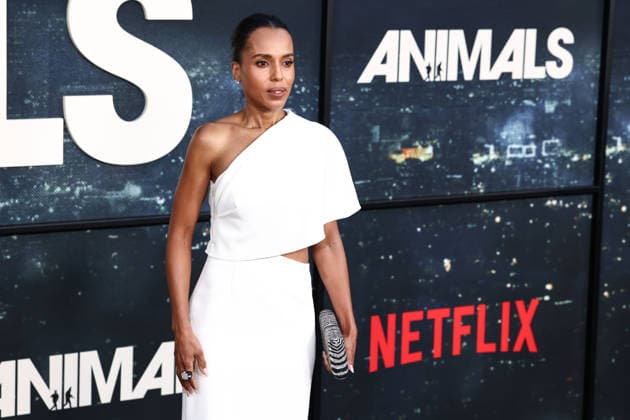 World Premiere Of Netflix s Animals WESTWOOD, LOS ANGELES, CALIFORNIA, USA - OCTOBER 01: Kerry Washington arrives at the World Premiere Of Netflix s Animals held at Westwood Village Theater on October 1, 2026 in Westwood, Los Angeles, California, United States. Westwood Westwood Village Theater California United States Copyright: xXavierxCollin ImagexPressxAgencyx