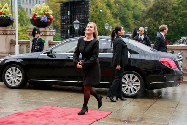 Ceremonial Opening of the Storting, Oslo, October 2, 2026. Minister of Children and Family Affairs Lene Vagslid on her way to the ceremonial opening of the 171st Storting. Photo by Jonas Been Henriksen, NTB, Oslo, Norway. Or kZdNrrmY. EDITORIAL USE ONLY. Ref: POLOr kZdNrrmY jpg  Copyright: xJonasxBeenxHenriksenx xNTBx