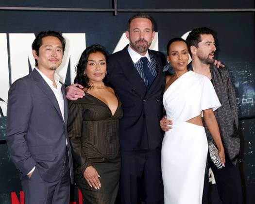 Steven Yeun, Adriana Paz, Ben Affleck, Kerry Washington, Luis Gerardo Mendez at arrivals for ANIMALS Premiere, Westwood Village Theatre, Los Angeles, CA, October 01, 2026. Photo By: Priscilla Grant Everett Collection ANIMALS Premiere PUBLICATIONXNOTxINxCANxCHNxFRAxITAxJPNxNORxPOLxRUSxESPxUKxUSA