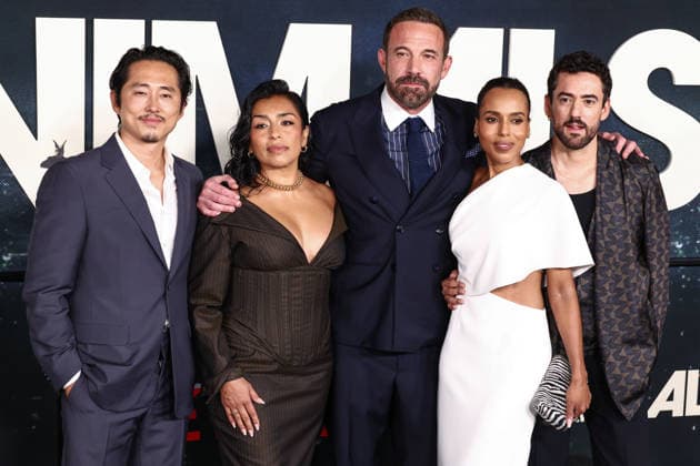 World Premiere Of Netflix s Animals WESTWOOD, LOS ANGELES, CALIFORNIA, USA - OCTOBER 01: Steven Yeun, Adriana Paz, Ben Affleck, Kerry Washington and Luis Gerardo Mendez arrive at the World Premiere Of Netflix s Animals held at Westwood Village Theater on October 1, 2026 in Westwood, Los Angeles, California, United States. Westwood Westwood Village Theater California United States Copyright: xXavierxCollin ImagexPressxAgencyx