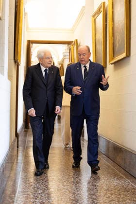 October 2, 2026, Principato Di Monaco: A handout picture, provided by Quirinale Press Office, shows Italian President of the Republic Sergio Mattarella with Prince Albert II of Monaco at the Prince s Palace, Monaco, 2 October 2026. ANSA Ammendola +++ ANSA PROVIDES ACCESS TO THIS HANDOUT PHOTO TO BE USED SOLELY TO ILLUSTRATE NEWS REPORTING OR COMMENTARY ON THE FACTS OR EVENTS DEPICTED IN THIS IMAGE - NO ARCHIVING - NO LICENSING - NPK Principato Di Monaco  - ZUMAa110 20261002_zaf_a110_011 Copyright: xQuirinalexPressxOffice Francescox
