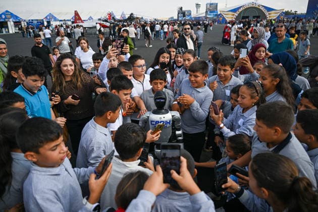 TEKNOFEST Southeast in Turkiye s Sanliurfa SANLIURFA, TURKIYE - OCTOBER 02: TEKNOFEST Southeast, world s largest aviation, space, and technology festival welcomes its visitors on the third day at the Sanliurfa GAP Airport for its 15th edition in Sanliurfa, Turkiye on October 02, 2026. Ozkan Bilgin Anadolu Sanliurfa Turkey. Editorial use only. Please get in touch for any other usage.  Copyright: x2026xAnadoluxOzkanxBilginx
