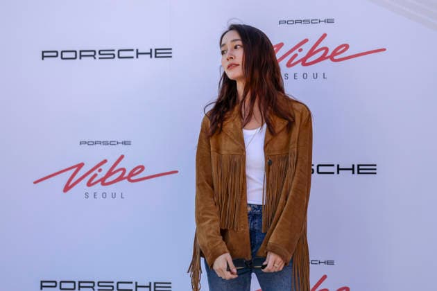 South Korean celebrities attend photo wall event in Seoul South Korean actor Lee Min-jung poses for photos during a photocall for the 2026 Porsche Vibe Seoul Preview at the Mapo Oil Tank Culture Park in Seoul, South Korea, on October 02, 2026. Seoul South Korea  Copyright: xMatrixxImagesx xJungxUi-Chelx