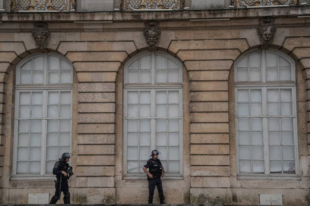 Students clash with police during high-school mobilization in Nancy NANCY, FRANCE - OCTOBER 2: Students gather around several schools and clash with police forces as a nationwide high-school mobilization continues over school conditions and demands for greater education resources in Nancy, France on October 2, 2026. Police deploy security units around several locations as demonstrations and blockades continue. Muhammed Said Tako Anadolu Nancy France. Editorial use only. Please get in touch for any other usage.  Copyright: x2026xAnadoluxMuhammedxSaidxTakox