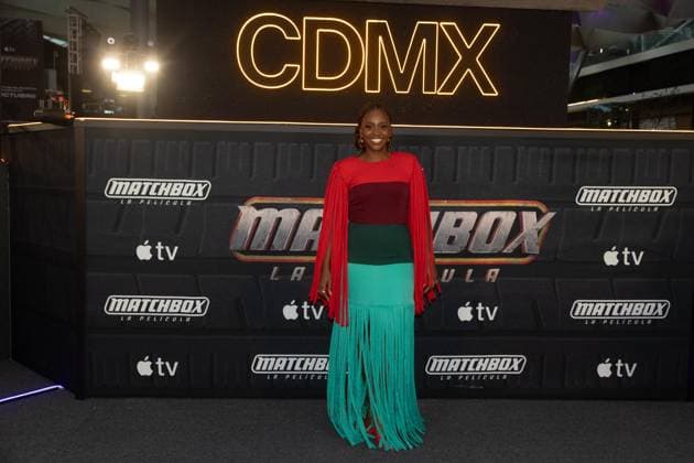 NAUCALPAN, M - OCTOBER 1: Teyonah Parris at the fan event for Matchbox: The Movie at the Toreo Parque Central shopping mall in Naucalpan, Mexico on October 1, 2026. Copyright: xMatchbox:xThexMoviex