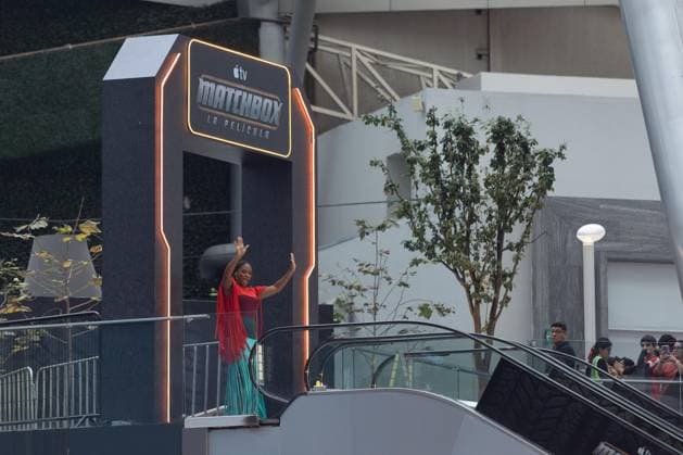 NAUCALPAN, M - OCTOBER 1: Teyonah Parris at the fan event for Matchbox: The Movie at the Toreo Parque Central shopping mall in Naucalpan, Mexico on October 1, 2026. Copyright: xMatchbox:xThexMoviex