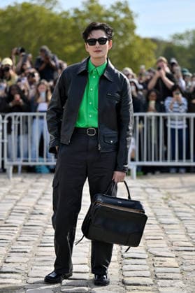 PFW Loewe Outside Arrivals Masaki Okada arriving at the Loewe show during Paris Fashion Week, in Paris, France on 2 October 2026. Photo by Julien Reynaud APS-Medias ABACAPRESS.COM Paris France  Copyright: xReynaudxJulien APS-Medias ABACAx
