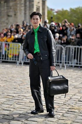 PFW Loewe Outside Arrivals Masaki Okada arriving at the Loewe show during Paris Fashion Week, in Paris, France on 2 October 2026. Photo by Julien Reynaud APS-Medias ABACAPRESS.COM Paris France  Copyright: xReynaudxJulien APS-Medias ABACAx