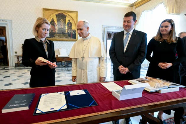 ITALY - PRIVATE AUDIENCE - VATICAN-2026 10 2 Italy, Rome, Vatican, 2026 9 30 Pope Leo XIV receives in a private audience Excellency Ms. Kaja Kallas, High Representative for Foreign Affairs and Vice President of the European Commission at The Vatican . EDITORIAL USE ONLY - NO BOOKS Copyright: xVATICANxMEDIA xCatholicxPressxPhotox